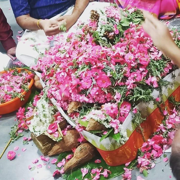 インド　結婚　花